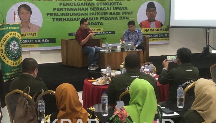 IPPAT Kabupaten Gorontalo dan Gorontalo Utara Gelar Diskusi Kepastian Hukum Pertanahan, Hadirkan Ketua PN