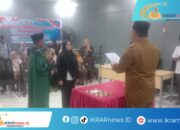 Disambut Adat Mopotilolo, Kunker Perdana Camat Telaga Biru di Timuato Dirangkaikan Pelantikan Sekdes