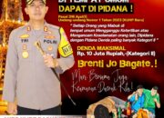 Tegas! Kapolres Gorontalo Imbau Masyarakat Tidak Mabuk Di Tempat Umum : Dapat Dipidana