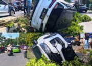 Detik-detik Kecelakaan Mobil Fortuner di JDS Kota Gorontalo, Terdengar Dentuman Keras