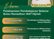 Ramadhan 1447 H, Disdik Gorontalo Utara Atur Pola Belajar: Mandiri 18–21 Februari, Sekolah Aktif hingga 14 Maret