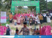 BHAYANGKARI RANTING PAGUAT (CABANG POHUWATO) BERBAGI BERSAMA PARA SANTRI DI KAMPUNG RAMADHAN RAUDHATUL ATHFAL DENGILO